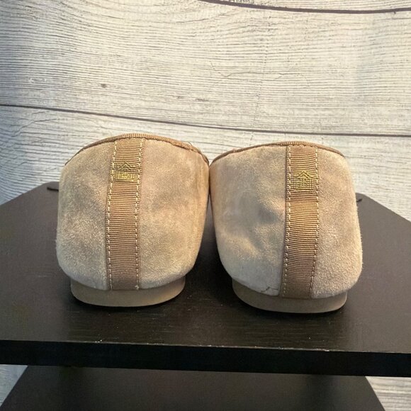 Birdies The Starling Beige Suede Flats Size 8 - Picture 4 of 6